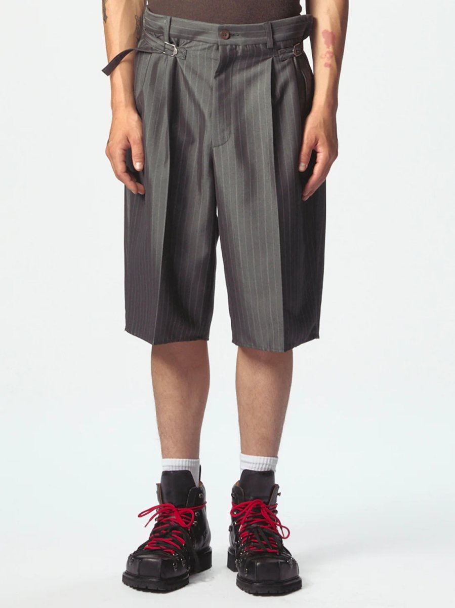 画像2: MAGLIANO Darkettone Regolatore Short Pinstripe Melange (2)