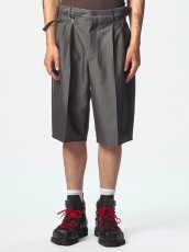 画像2: MAGLIANO Darkettone Regolatore Short Pinstripe Melange (2)