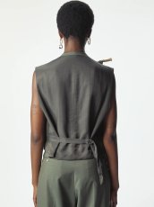 画像4: MAGLIANO Dawn Knotted Vest Dollar Green (4)