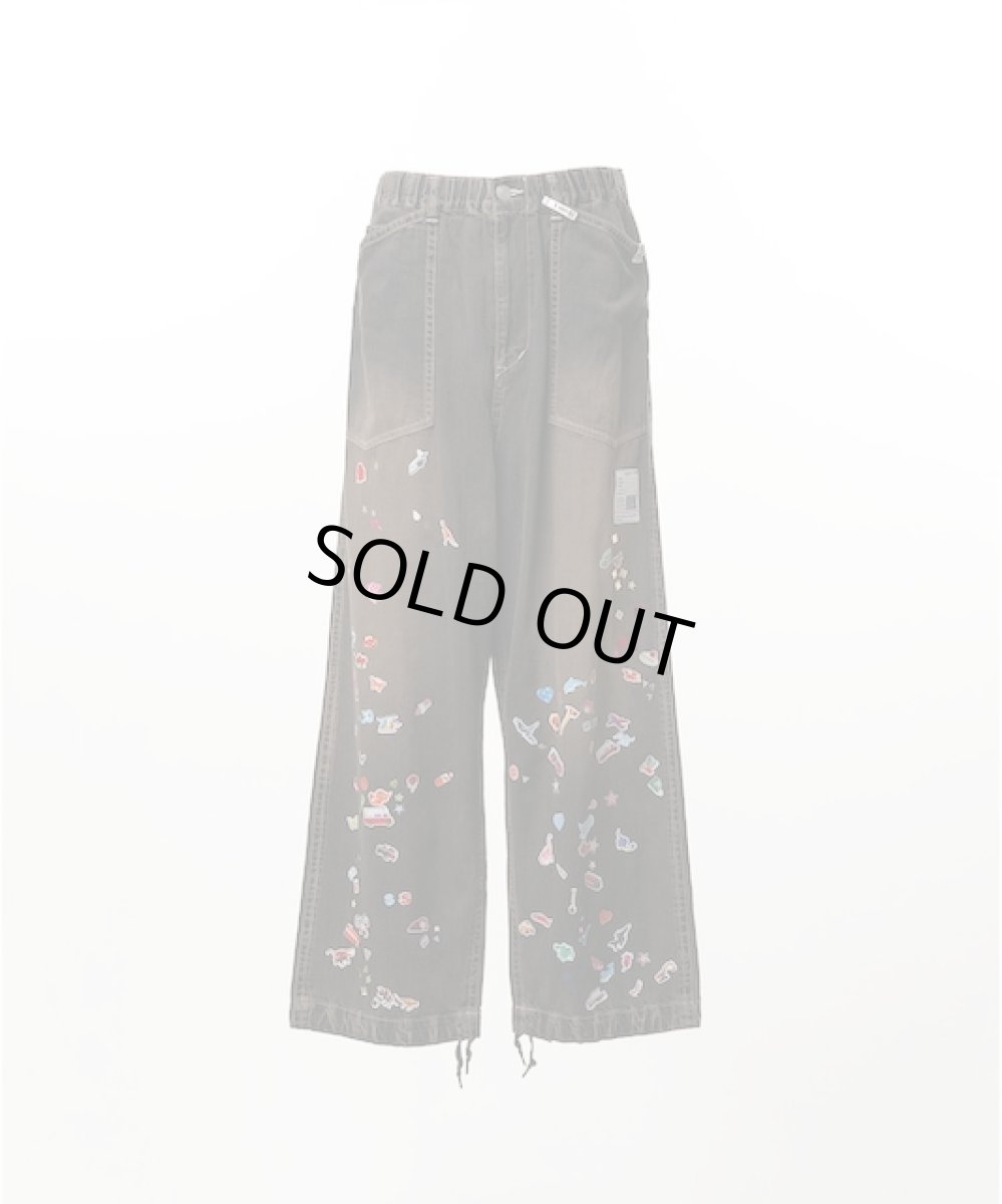 画像1: Maison MIHARA YASUHIRO　Kids Sticker Printed Baker Denim Pants (1)