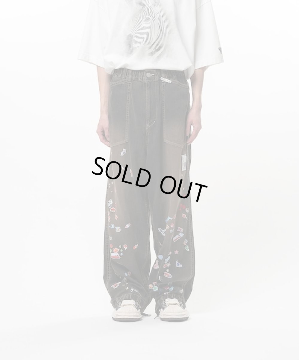 画像3: Maison MIHARA YASUHIRO　Kids Sticker Printed Baker Denim Pants (3)