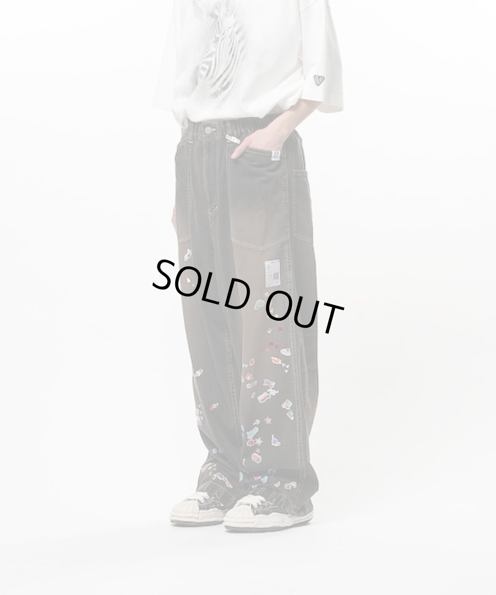 画像4: Maison MIHARA YASUHIRO　Kids Sticker Printed Baker Denim Pants (4)