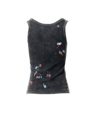 画像2: Maison MIHARA YASUHIRO　Kids Sticker Print Bleached Tank-Top (2)