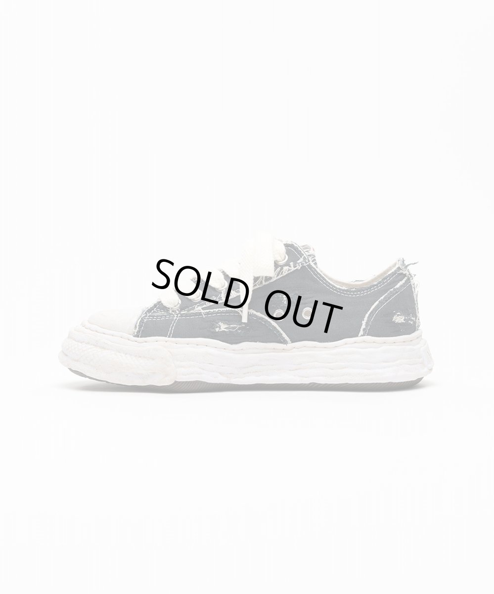 画像2: maison MIHARA YASUHIRO "PETERSON23" OG Sole Ripped Overdye Canvas Low-top Sneaker(A15FW723) (2)