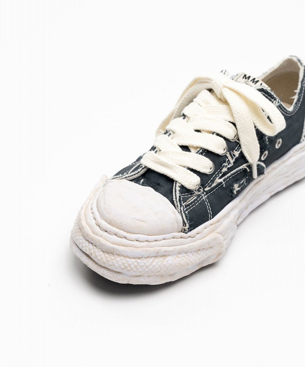 画像4: maison MIHARA YASUHIRO "PETERSON23" OG Sole Ripped Overdye Canvas Low-top Sneaker(A15FW723) (4)