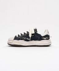 画像2: maison MIHARA YASUHIRO "BLAKEY" OG Sole Ripped Overdye Canvas Low-top Sneaker(A16FW729) (2)