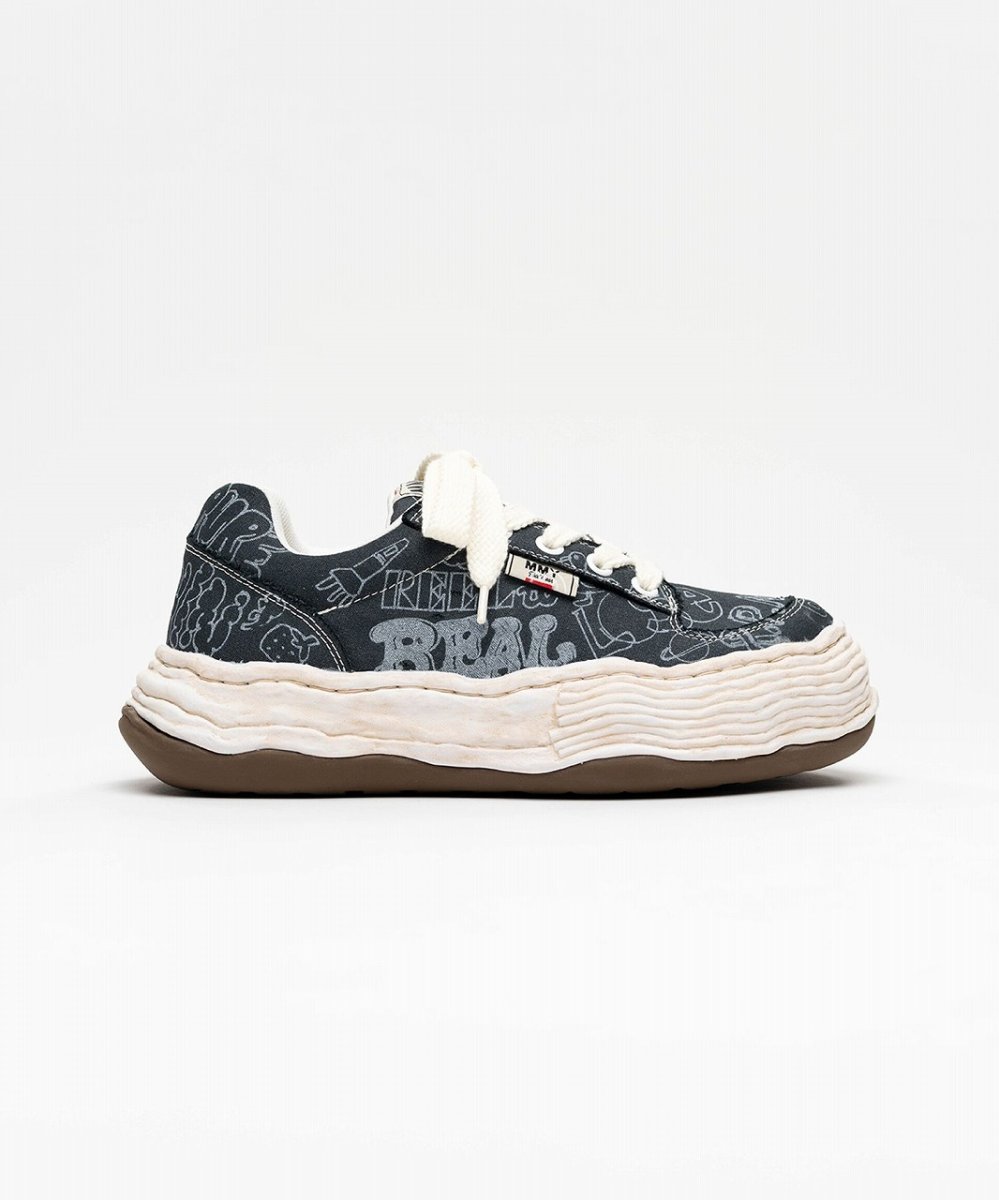 画像1: maison MIHARA YASUHIRO "OLIVER" OG Sole Graffiti Printed Canvas Low-top Sneaker(A16FW705) (1)