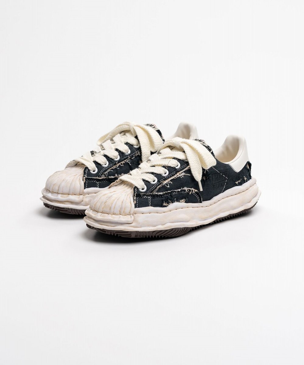 画像8: maison MIHARA YASUHIRO "BLAKEY" OG Sole Ripped Overdye Canvas Low-top Sneaker(A16FW729) (8)