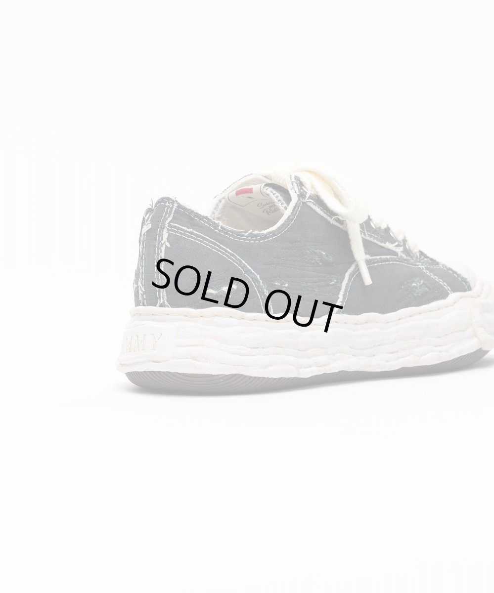 画像5: maison MIHARA YASUHIRO "PETERSON23" OG Sole Ripped Overdye Canvas Low-top Sneaker(A15FW723) (5)