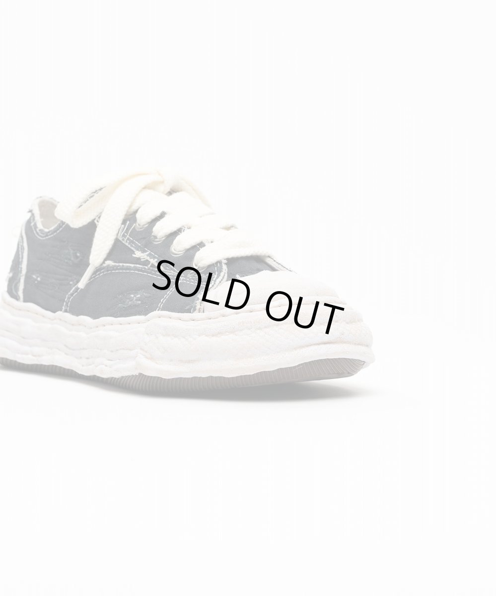 画像3: maison MIHARA YASUHIRO "PETERSON23" OG Sole Ripped Overdye Canvas Low-top Sneaker(A15FW723) (3)