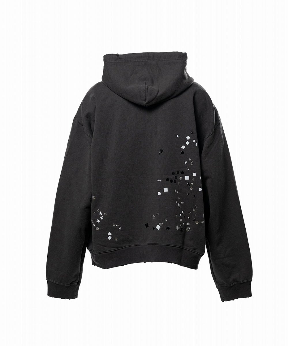 画像2: Maison MIHARA YASUHIRO Embellished Sticker Zip-Up Hoodie (2)