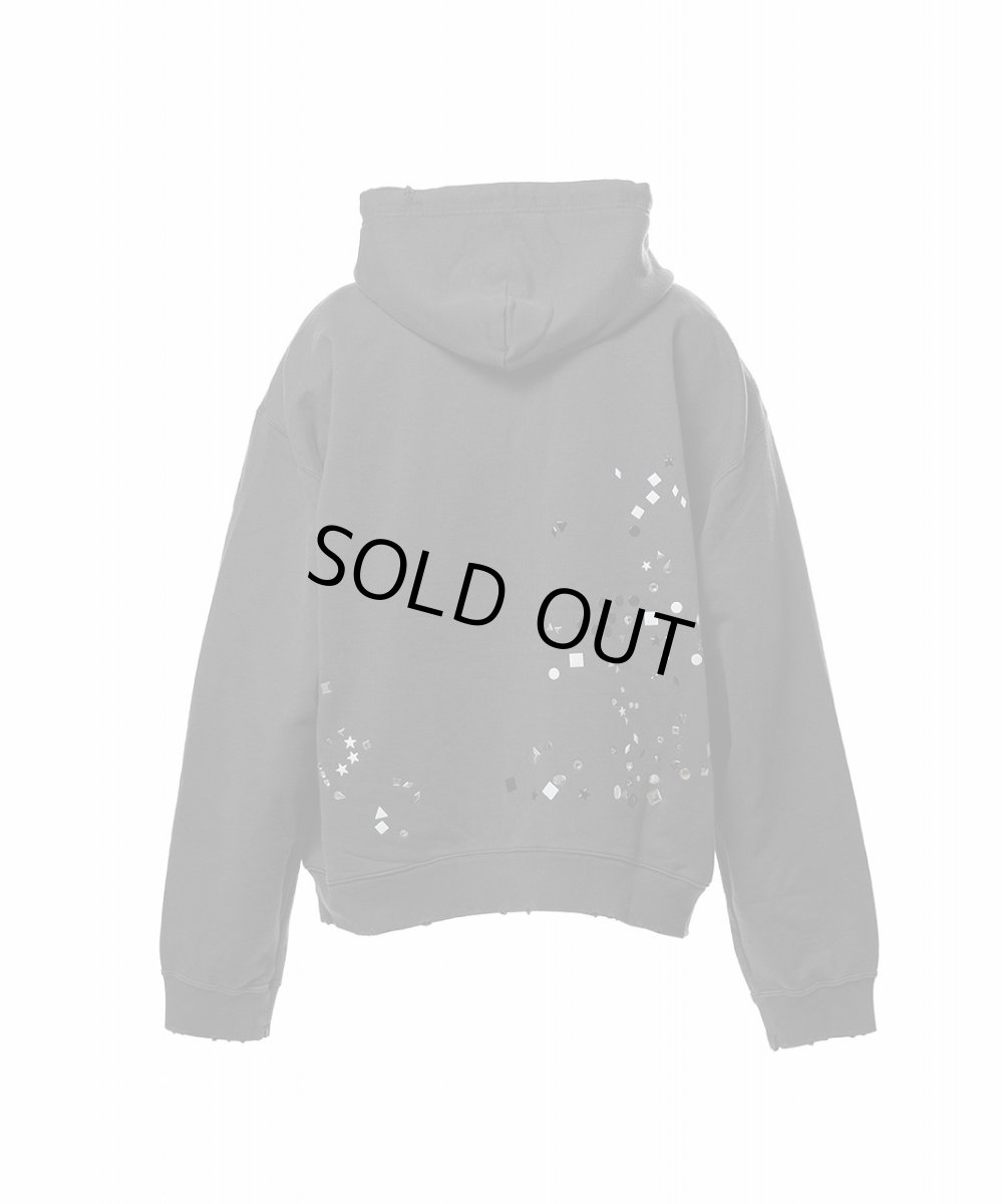 画像2: Maison MIHARA YASUHIRO Embellished Sticker Zip-Up Hoodie (2)