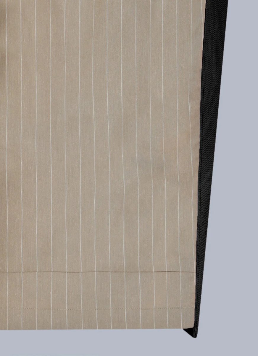 画像5: ALWAYS OUT OF STOCK　SIDE STRIPE LINEN TUCKED SHORTS-BEIGE (5)
