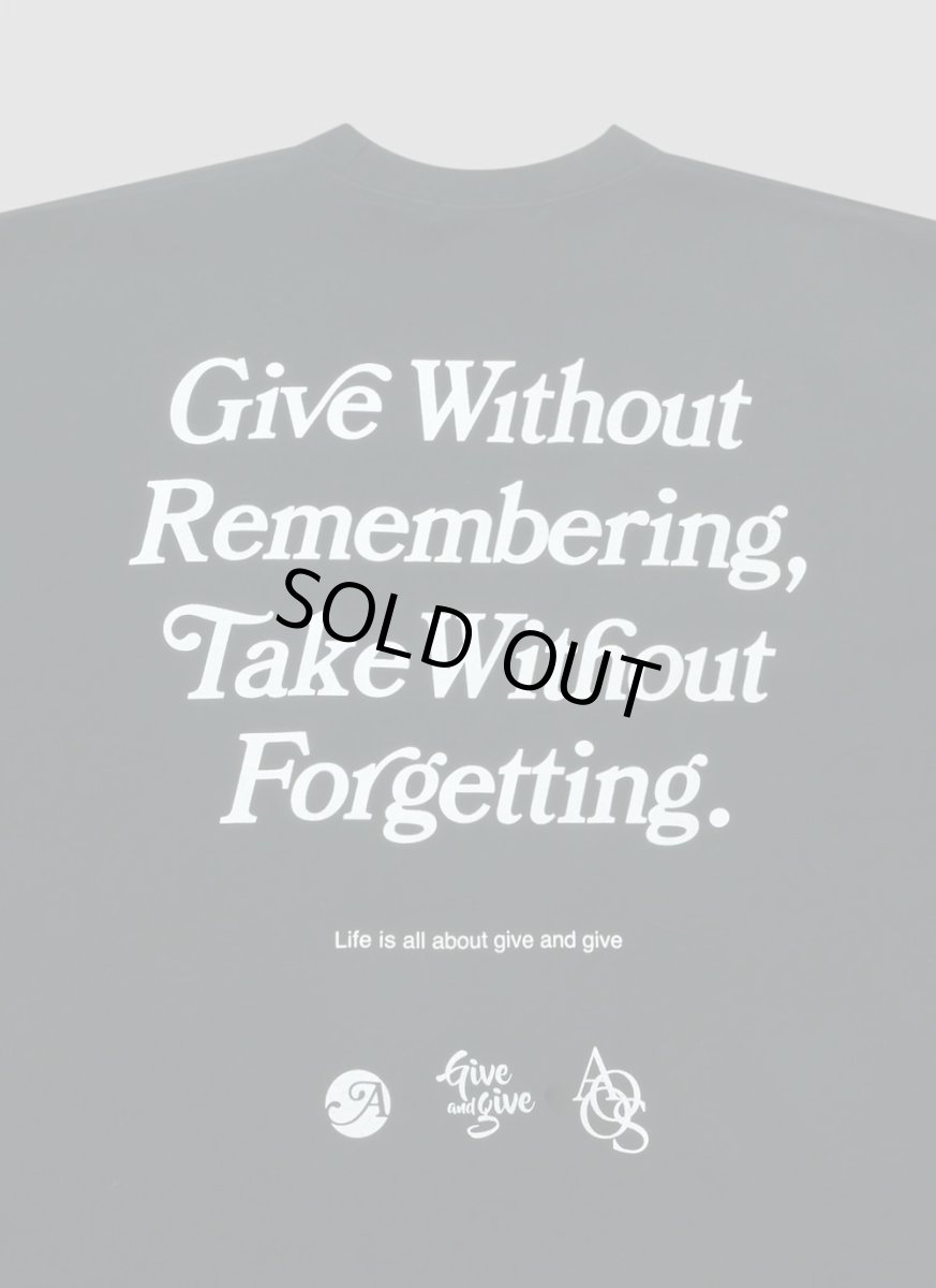 画像4: ALWAYS OUT OF STOCK  GIVE WITHOUT REMEMBERING S/S TEE-BLACK (4)