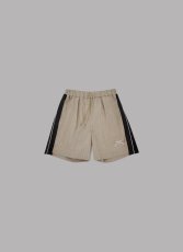 画像1: ALWAYS OUT OF STOCK　SIDE STRIPE LINEN TUCKED SHORTS-BEIGE (1)