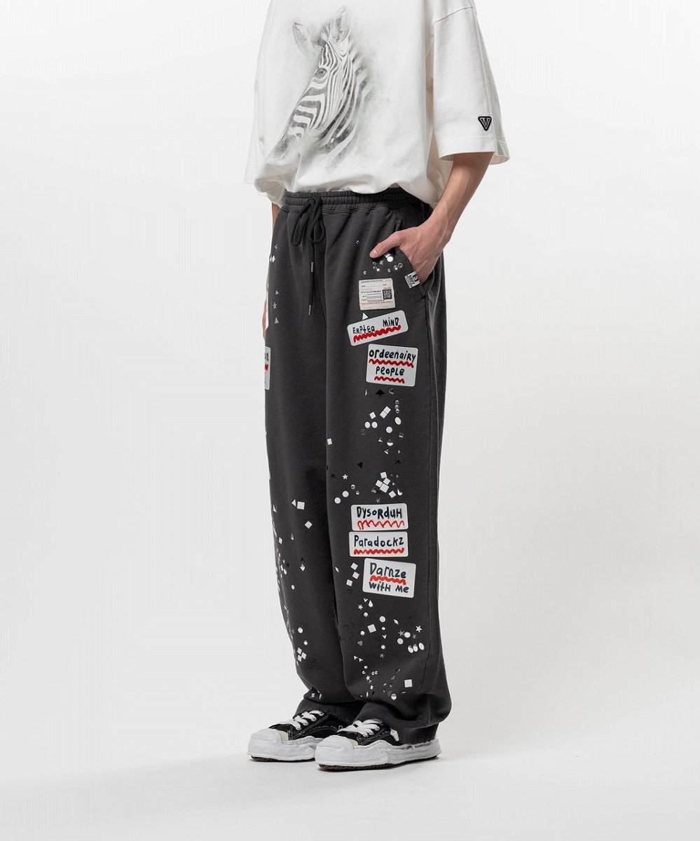 画像4: Maison MIHARA YASUHIRO Embellished Sticker Sweat Pants (4)