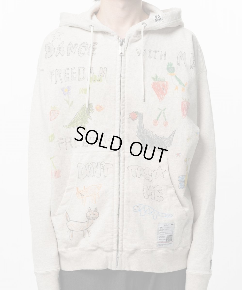 画像3: Maison MIHARA YASUHIRO Kids Doodle Printed Zip-up Hoodie (3)