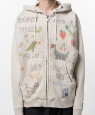 画像3: Maison MIHARA YASUHIRO Kids Doodle Printed Zip-up Hoodie (3)