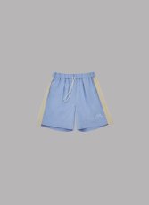 画像1: ALWAYS OUT OF STOCK　SIDE STRIPE LINEN TUCKED SHORTS-SAX (1)