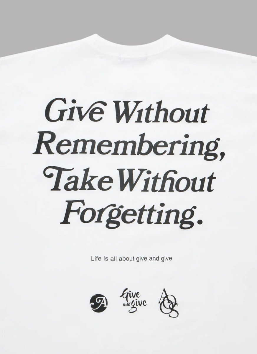 画像4: ALWAYS OUT OF STOCK  GIVE WITHOUT REMEMBERING S/S TEE-WHITE (4)