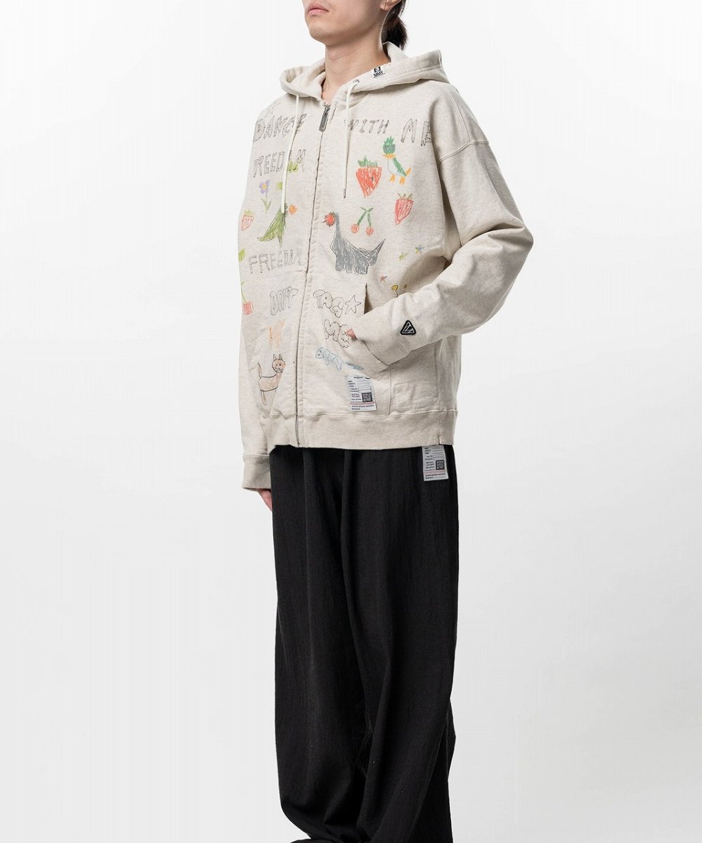 画像5: Maison MIHARA YASUHIRO Kids Doodle Printed Zip-up Hoodie (5)