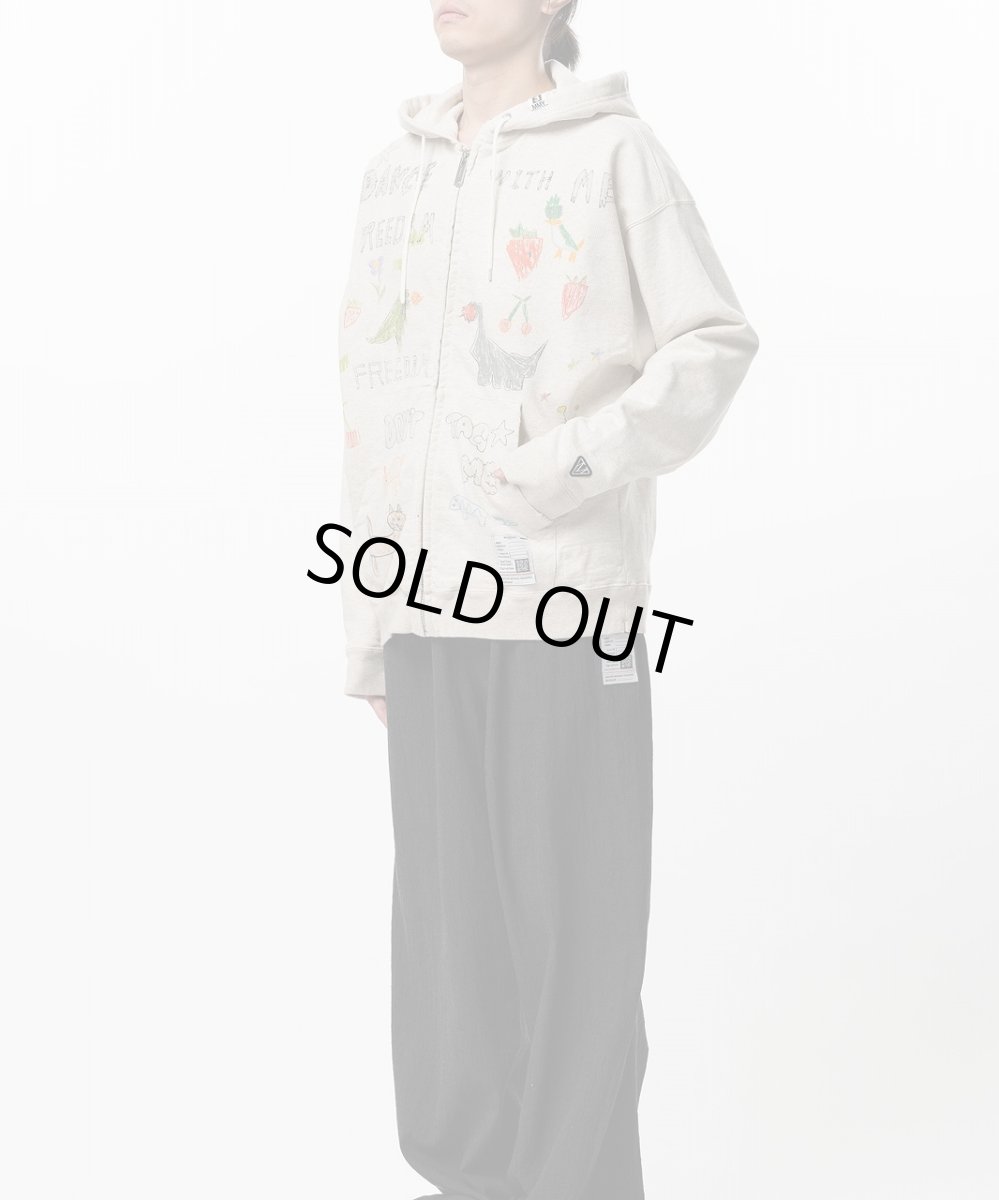 画像5: Maison MIHARA YASUHIRO Kids Doodle Printed Zip-up Hoodie (5)
