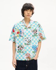 画像3: 'KENZO Cartoon' ハワイアン ショートスリーブ シャツ イン コットン シアサッカー (3)