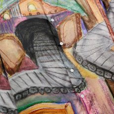 画像3: KIDSUPER  Book Page Tunnel Silk Shirt (3)