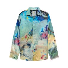画像1: KIDSUPER  Book Page Ship Silk Shirt (1)