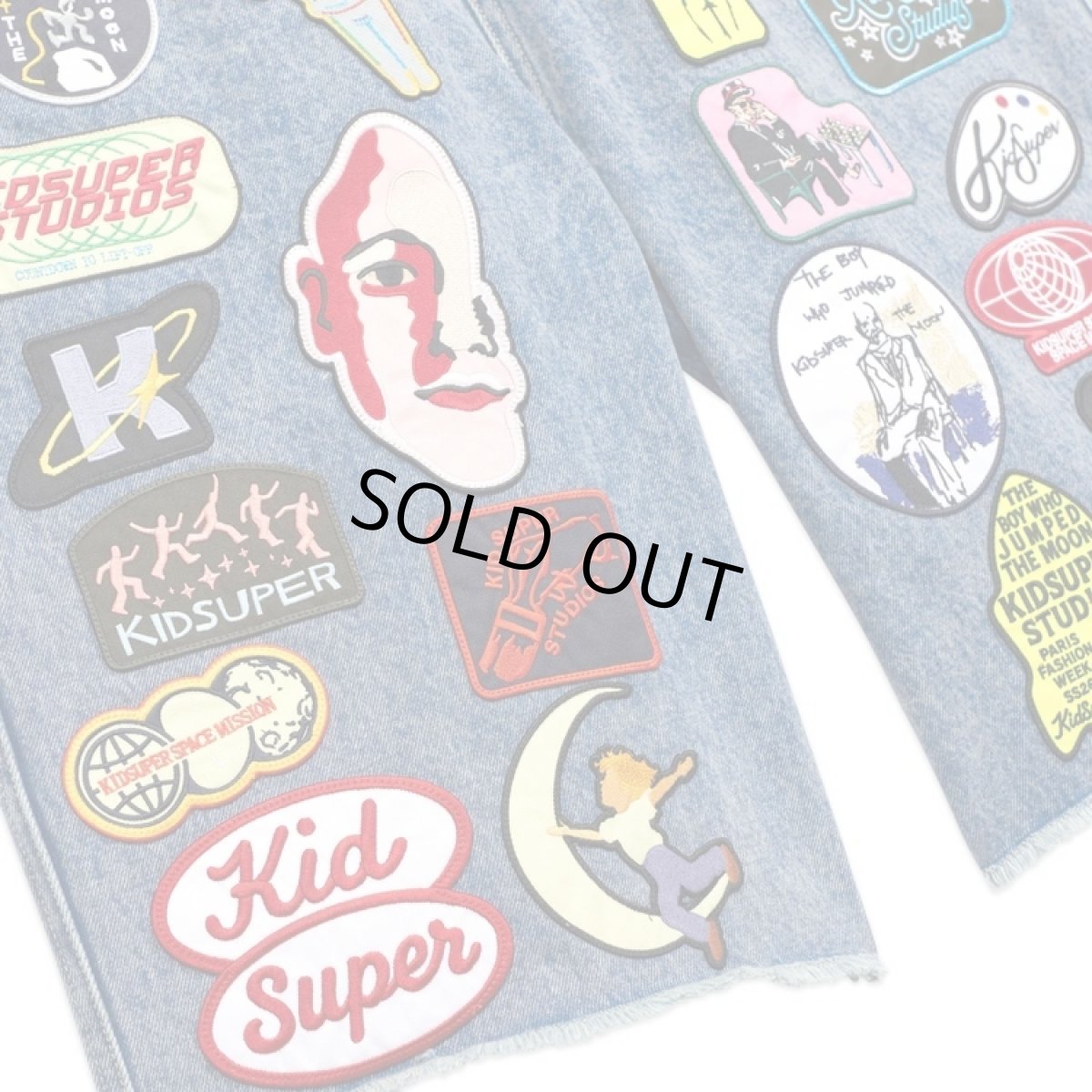 画像3: KIDSUPER Patches Denim Long Short (3)