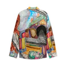 画像2: KIDSUPER  Book Page Tunnel Silk Shirt (2)
