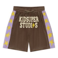 画像1: KIDSUPER Velour Stars shorts (1)