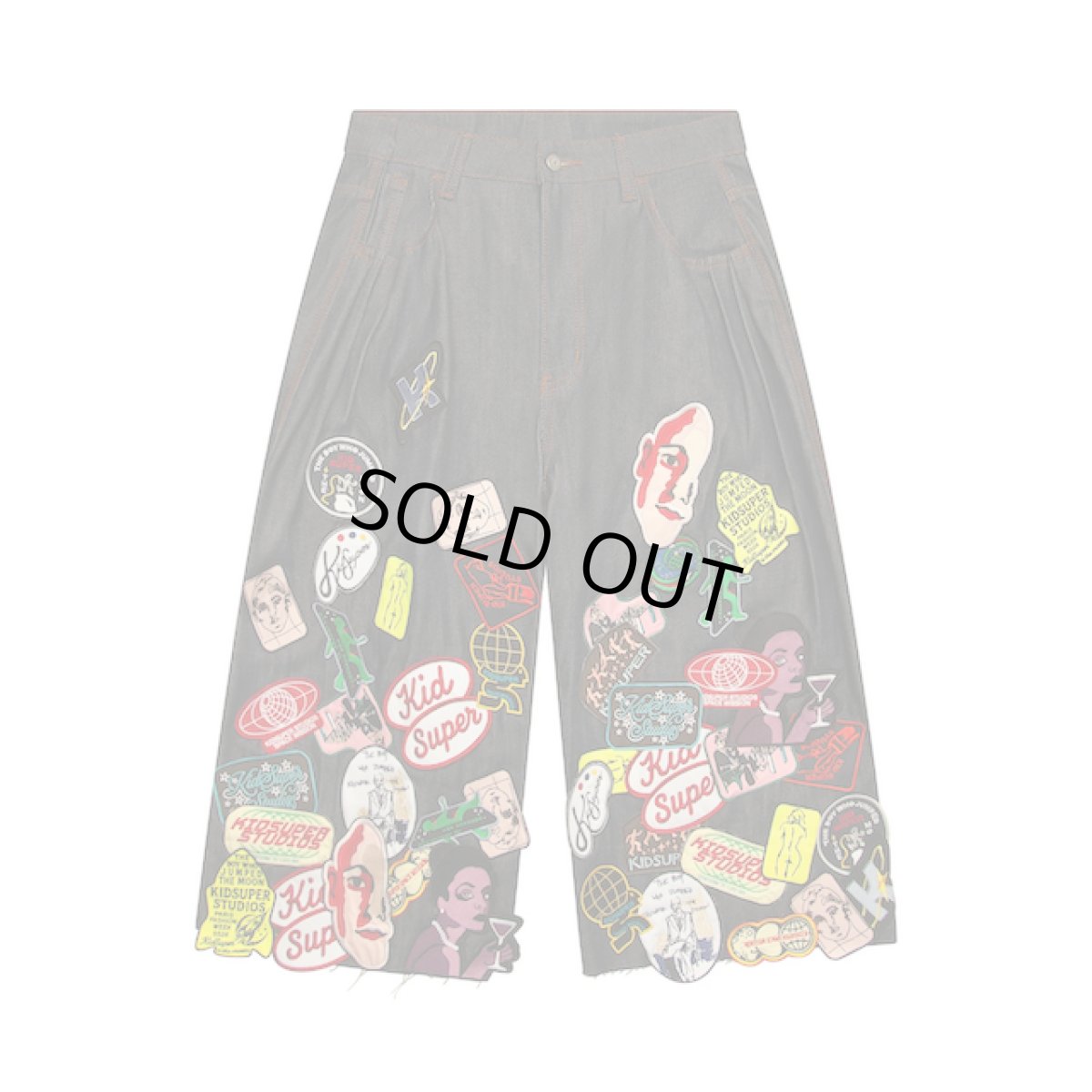 画像1: KIDSUPER　Super Long Patches Shorts (1)