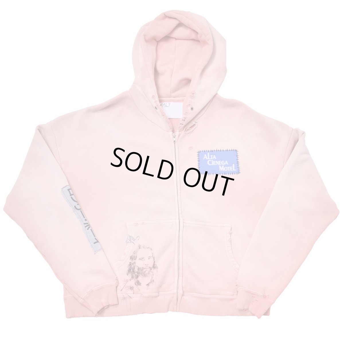 画像1: PALY HOLLYWOOD ALTA CIENEGA ZIP HOODIE (1)