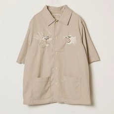 画像1: REMI RELIEF レーヨンフィブリルツイルS/Sシャツ(刺繍：⿓‧虎) (1)