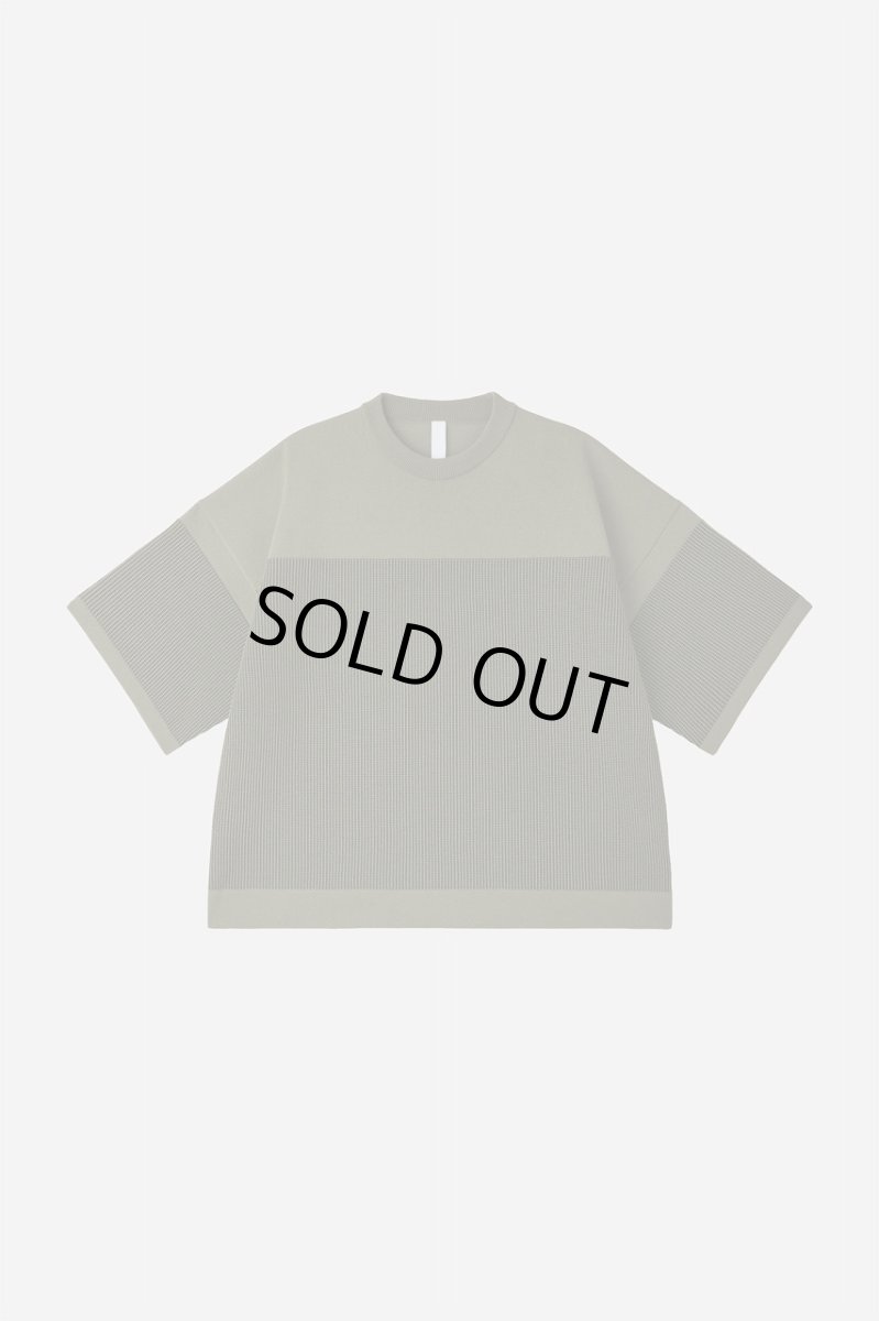 画像1: WAFFLE LUCENT SHORT SLEEVE TEE SHIRT (1)