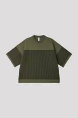 画像1: WAFFLE LUCENT SHORT SLEEVE TEE SHIRT (1)