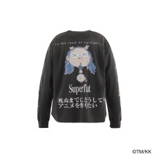 画像2: mononoke made　LS T-SHIRT/SUPERFLAT / BLK (2)