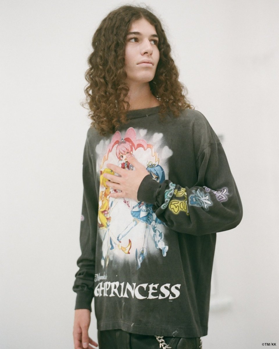 画像7: mononoke made　LS T-SHIRT/SUPERFLAT / BLK (7)