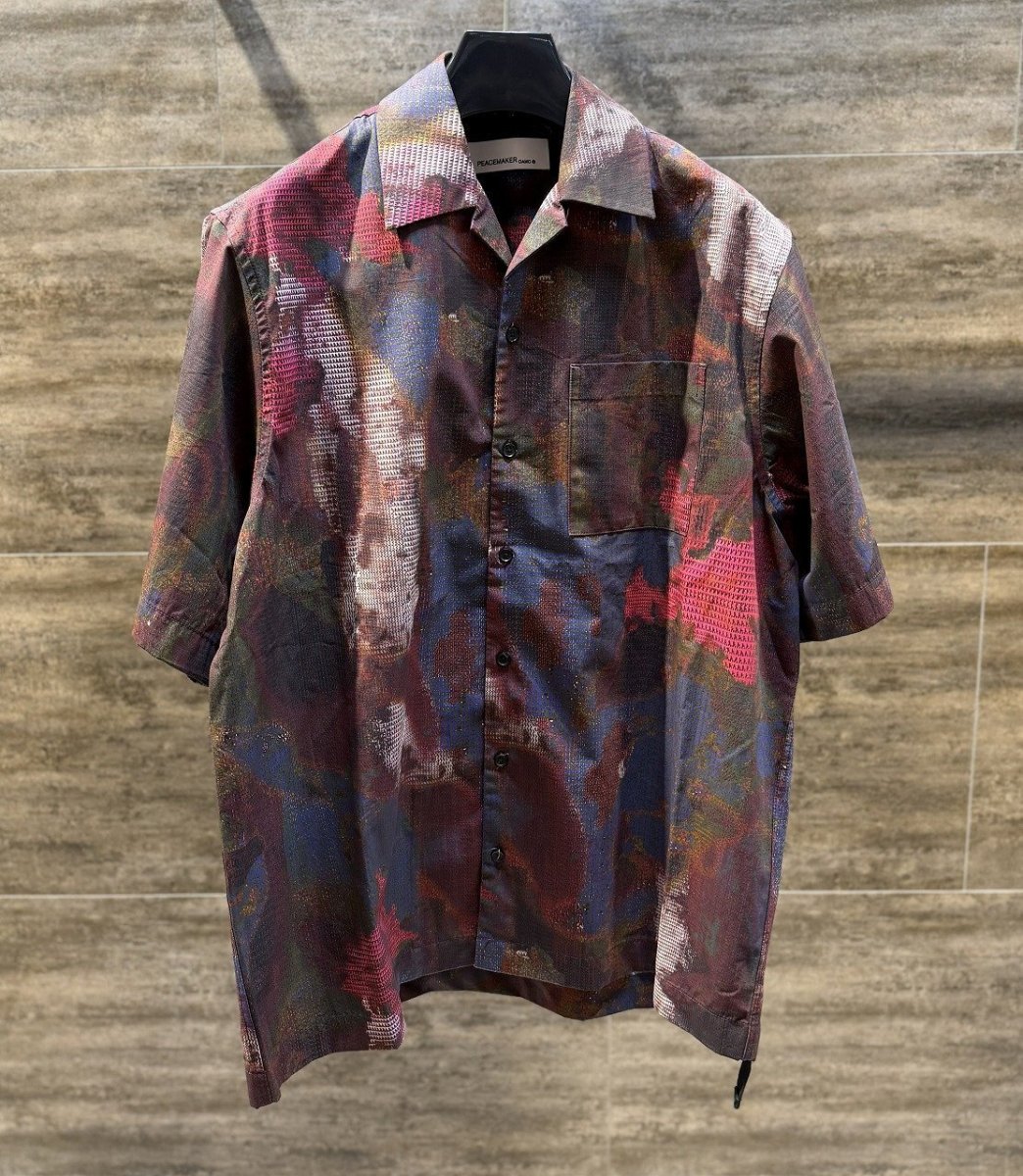 画像1: PEACEMAKER OAMC Boxy S/S Shirt Bloom Allover Print (1)
