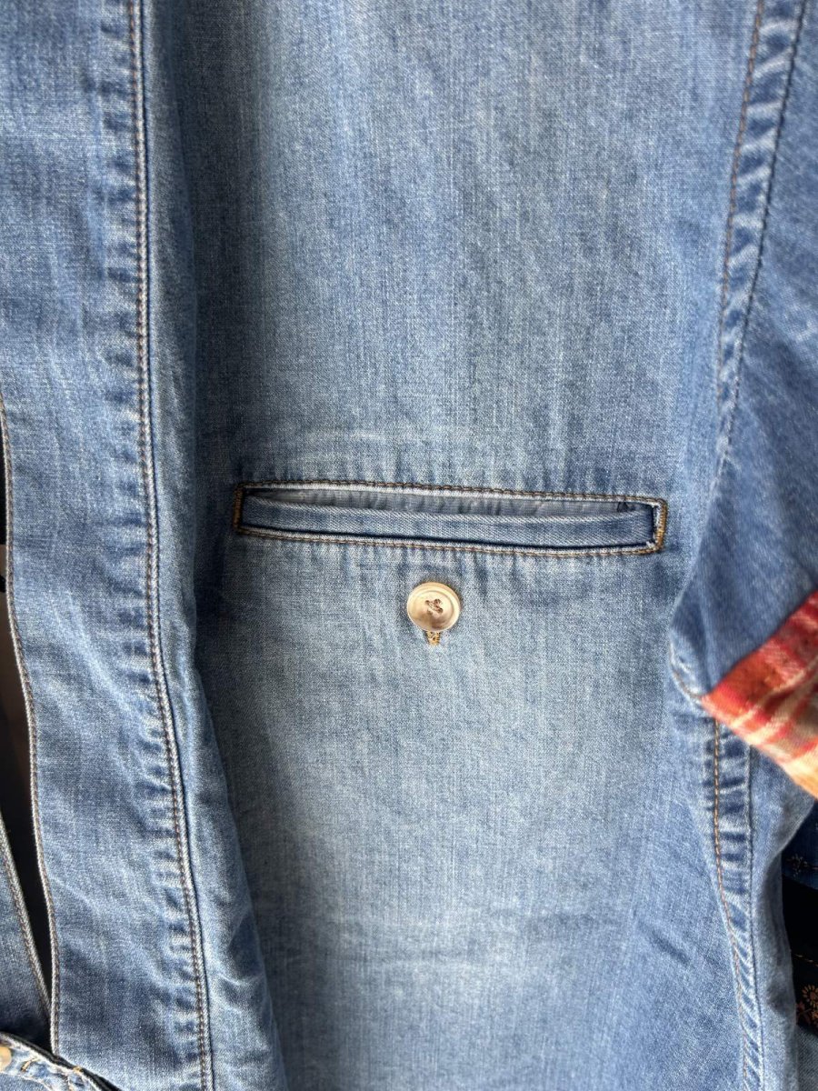 画像3: KHOKI コッキ  Patchwork Denim  Overshirt (3)