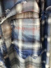 画像2: KHOKI コッキ  Vintage-effect checked shirt (2)