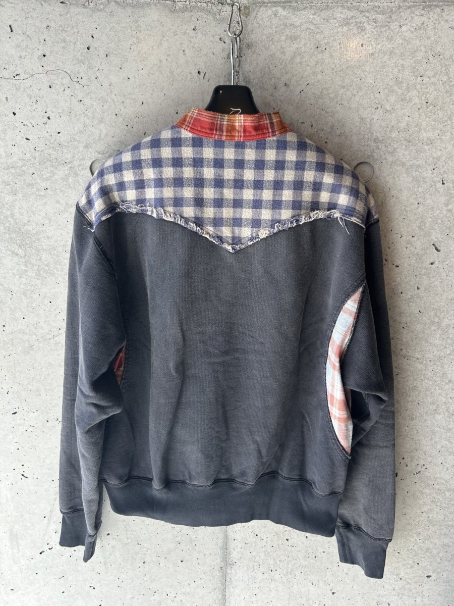 画像3: KHOKI コッキ  Vintage-finished sweat cardigan (3)