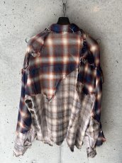 画像3: KHOKI コッキ  Vintage-effect checked shirt (3)