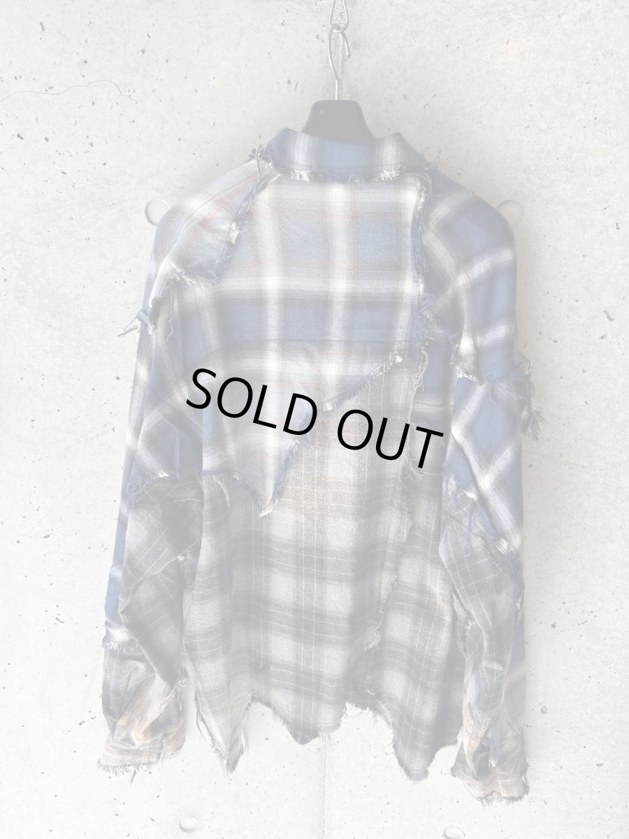画像3: KHOKI コッキ  Vintage-effect checked shirt (3)