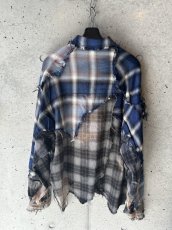 画像3: KHOKI コッキ  Vintage-effect checked shirt (3)