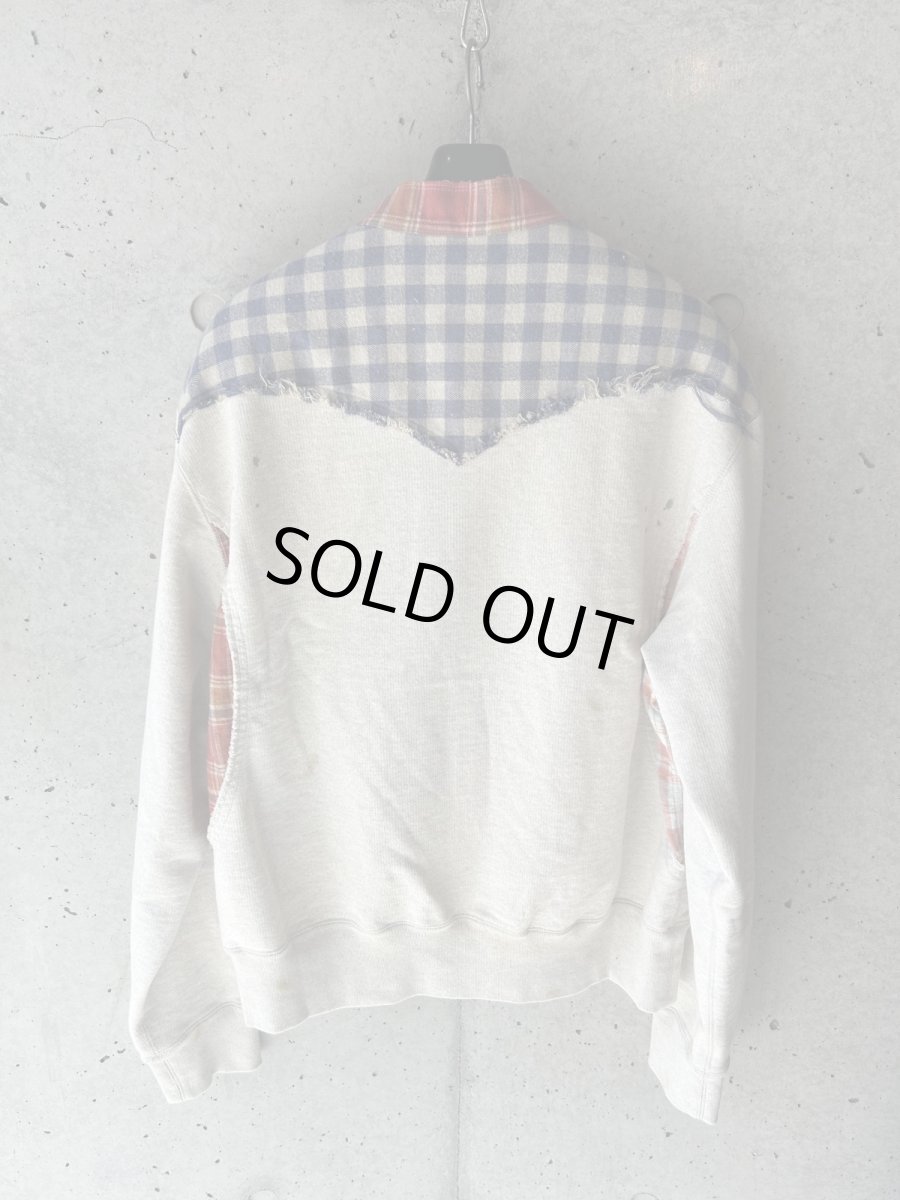 画像3: KHOKI コッキ  Vintage-finished sweat cardigan (3)