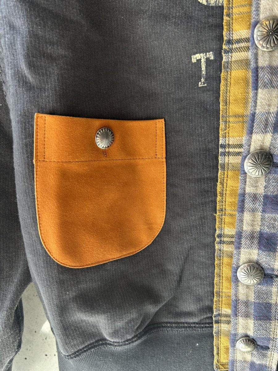 画像2: KHOKI コッキ  Vintage-finished sweat cardigan (2)