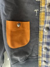画像2: KHOKI コッキ  Vintage-finished sweat cardigan (2)