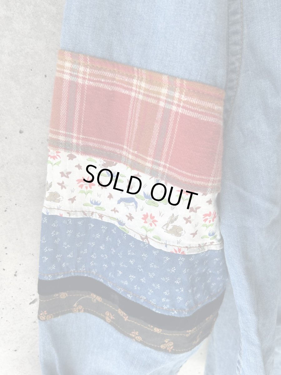 画像4: KHOKI コッキ  Patchwork Denim  Overshirt (4)